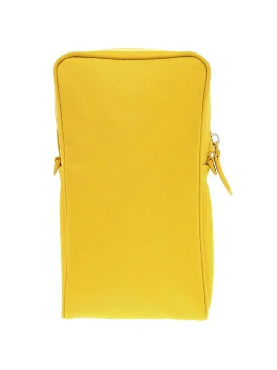 Fendi Baguette Phone Pouch Nylon Yellow Shoulder Bag - Picture 2 of 10